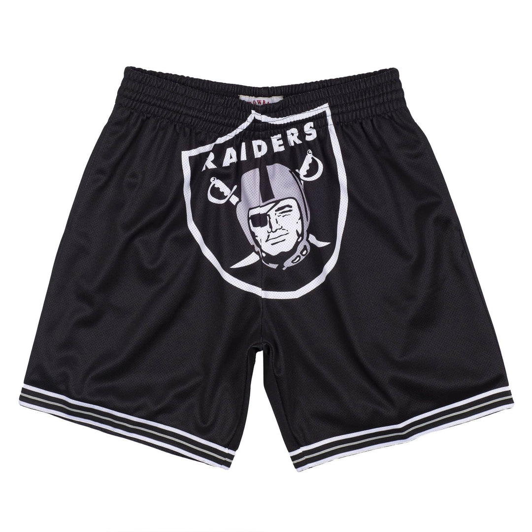 Oakland Raiders Mens Mitchell & Ness Big Face Shorts - THE 4TH QUARTER