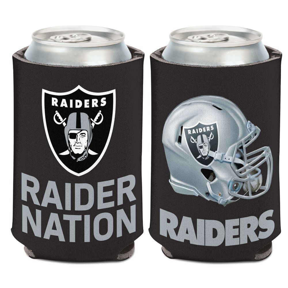 Raiders 12oz Can Cooler Kaddy Holder Slogan - THE 4TH QUARTER