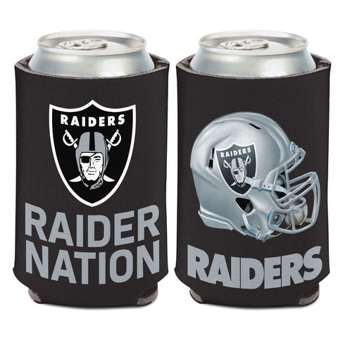 Raiders 12oz Can Cooler Kaddy Holder Slogan
