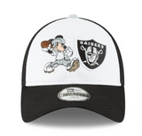 Oakland Raiders Child New Era 9Twenty Mickey Mouse Kids 4-7 Adjustable Cap Hat Black