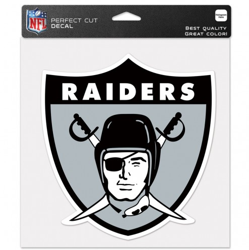 Oakland Raiders Perfect Cut Decal 8x8 inch Retro Logo - THE 4TH QUARTER