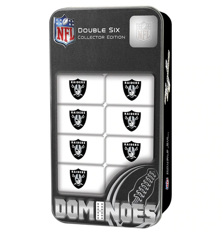 Las Vegas Raiders Double Six Dominoes Set
