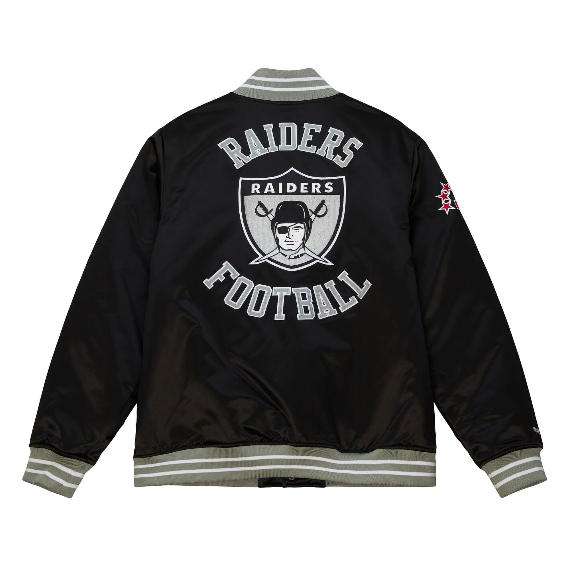 Oakland Raiders Mens Jacket Mitchell & Ness Heavyweight