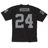Oakland Raiders Mens Jersey Mitchell & Ness Charles Woodson #24 Black 1998