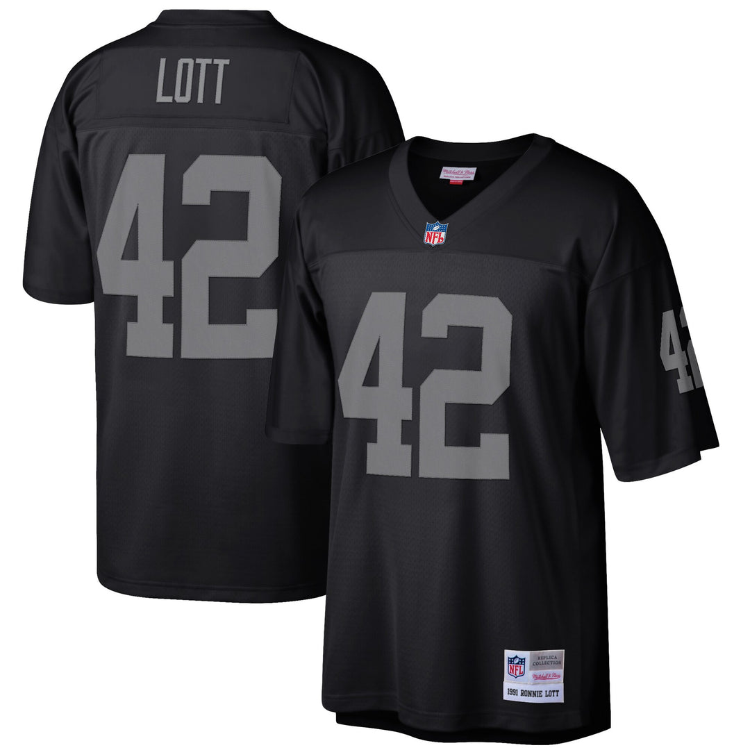 Oakland Raiders Jersey Mitchell & Ness Ronnie Lott Legacy Black 1991 - THE 4TH QUARTER