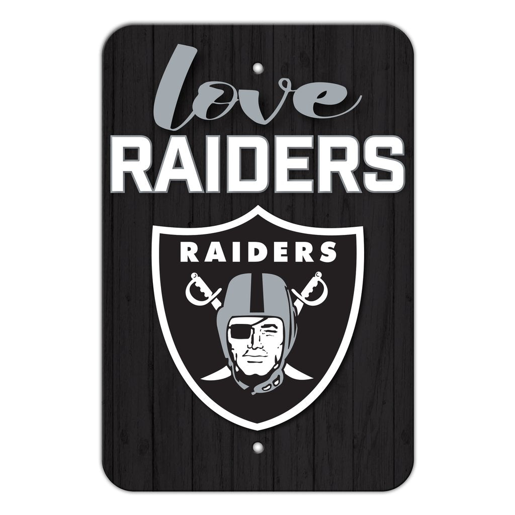 Oakland Raiders LOVE Sign - THE 4TH QUARTER