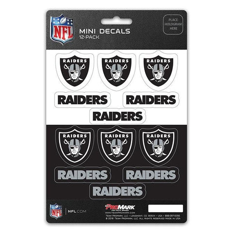 Oakland Raiders Decal Set Mini 12 Pack - THE 4TH QUARTER
