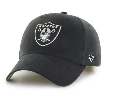 Raiders Infant Velcro 47 Brand MVP Baby Cap Hat Black