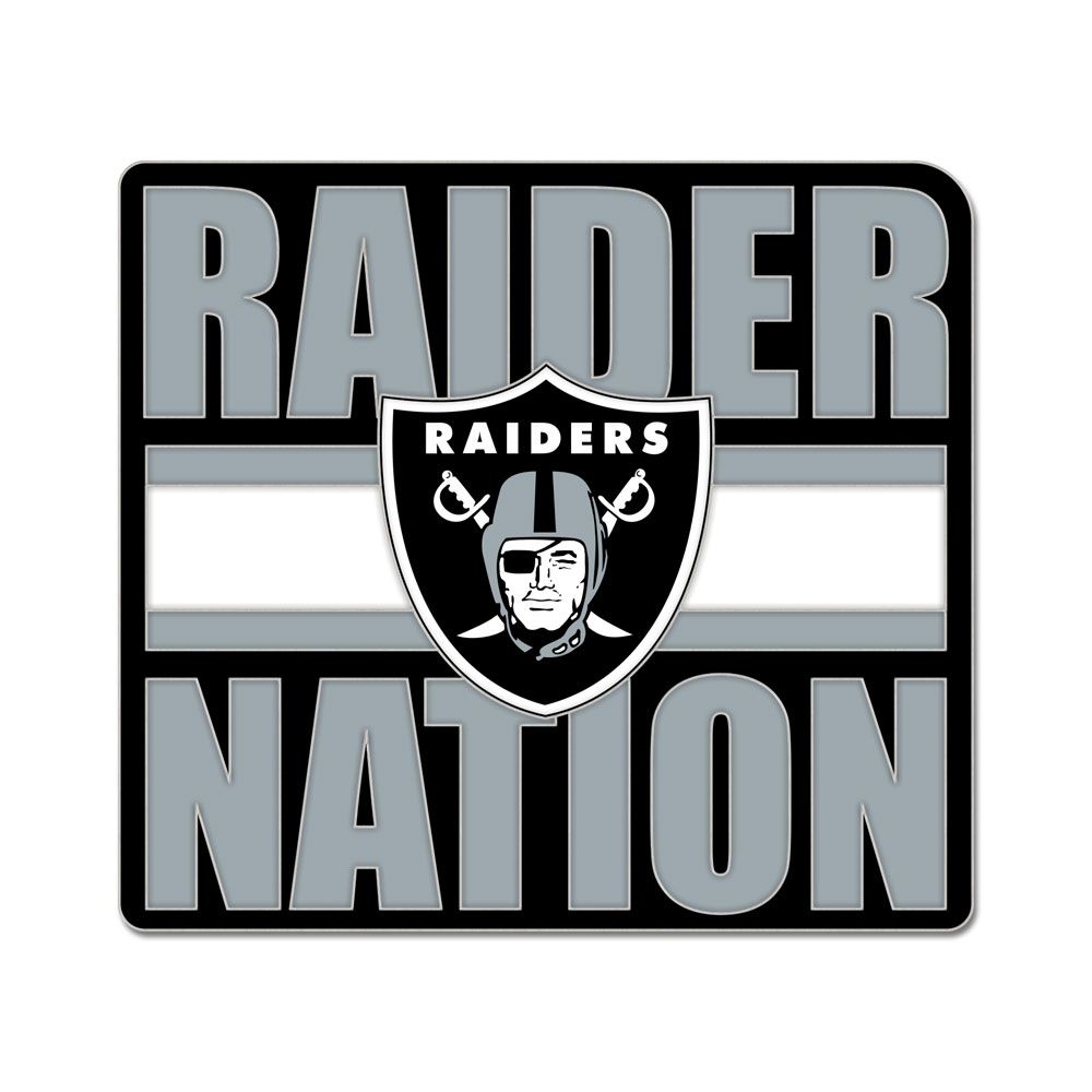 Raiders Wincraft Slogan Lapel Pin - THE 4TH QUARTER