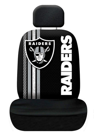 Oakland Raiders Auto Rally Seat Cover One Size Universal Fit