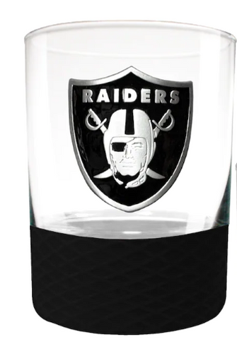 Las Vegas Raiders 14oz. Whiskey Commissioner Rocks Glass