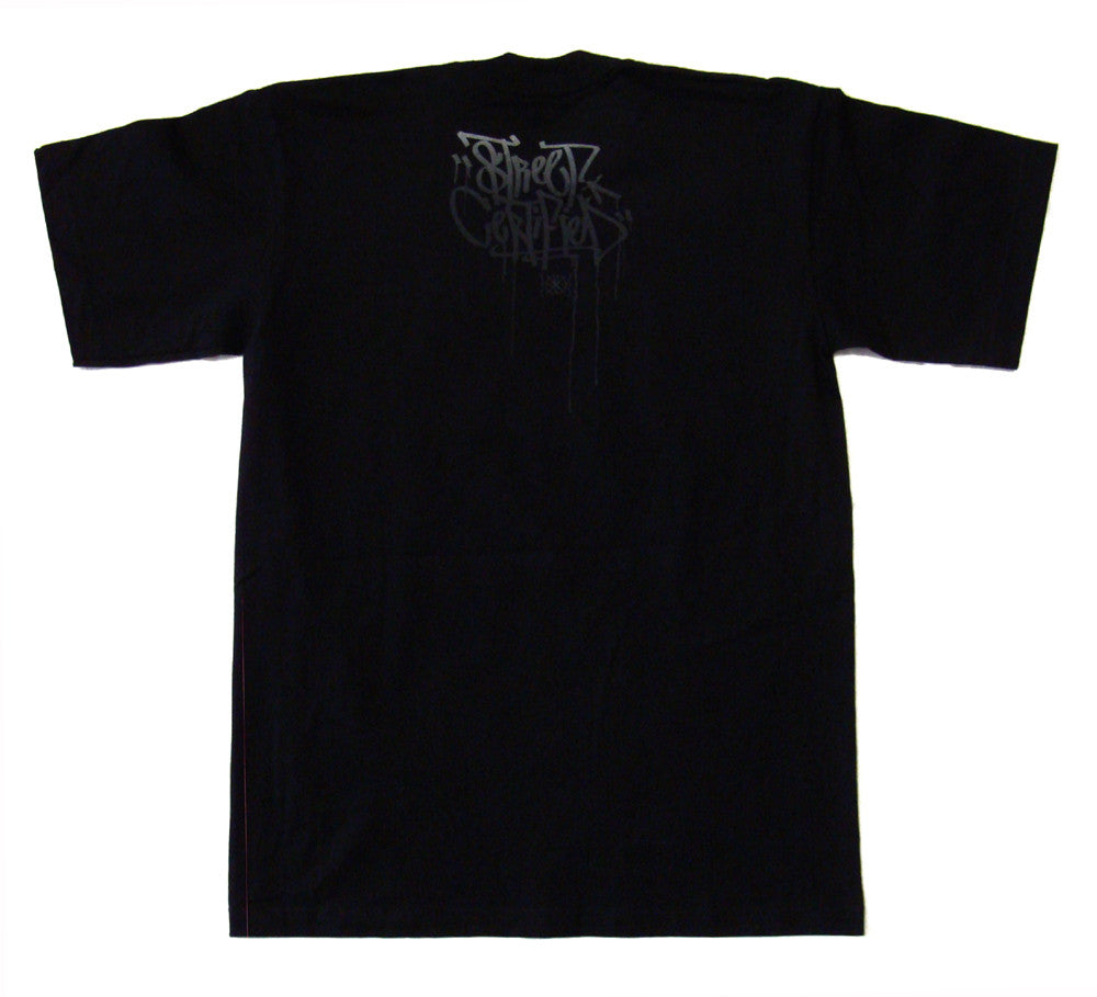 Oakland Raiders Mens T-Shirt Silver &amp; Black Nation Black - THE 4TH QUARTER
