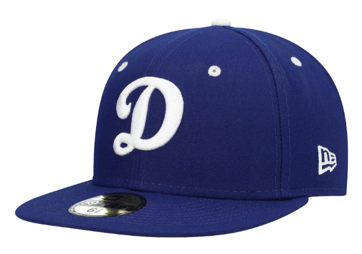Dodgers MiLB Fitted 59FIFTY New Era D Logo Blue Hat Cap - THE 4TH QUARTER