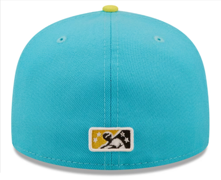 Perros Santos de Charleston Fitted New Era 59Fifty Copa de la Diversion Aqua - THE 4TH QUARTER
