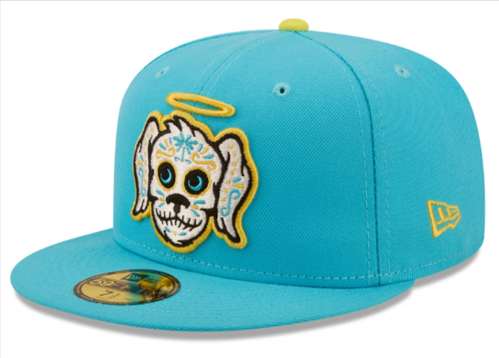 Perros Santos de Charleston Fitted New Era 59Fifty Copa de la Diversion Aqua - THE 4TH QUARTER