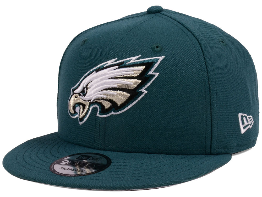 Philadelphia Eagles Snapback New Era Team Basic Cap Hat Green - THE 4TH QUARTER