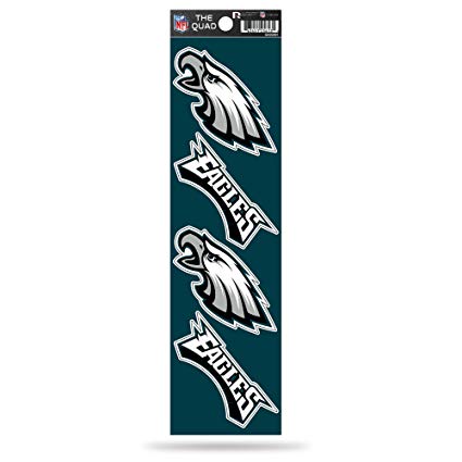 Philadelphia Eagles The Quad 4-Pack Decal - THE 4TH QUARTER