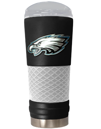 Philadelphia Eagles 24 oz. Draft Tumbler Travel Mug Cup - THE 4TH QUARTER