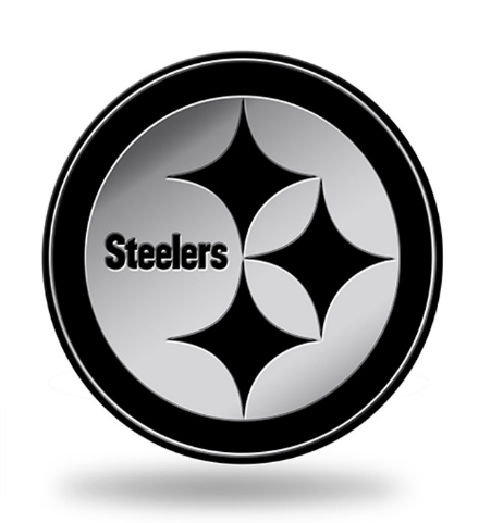 Pittsburgh Steelers Molded Chrome Auto Emblem - THE 4TH QUARTER