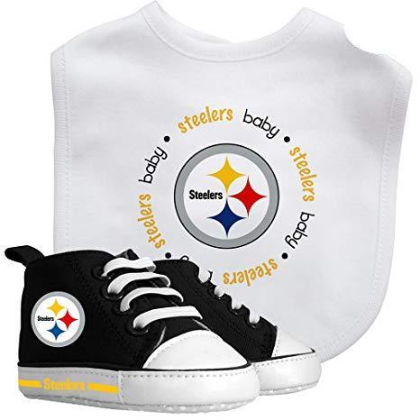 Pittsburgh Steelers Infant Baby (0-6 Months) Bib & Pre-Walker 2-Piece Set - THE 4TH QUARTER