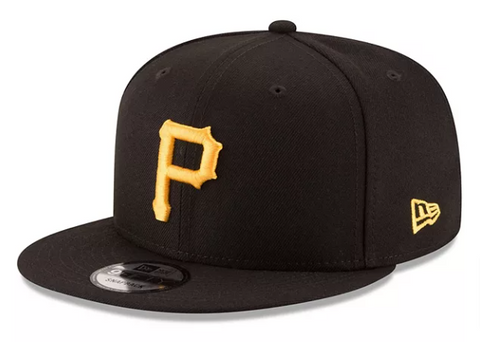 Pittsburgh Pirates Snapback New Era 9Fifty Basic Cap Hat Black - THE 4TH QUARTER