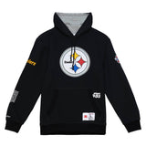 Pittsburgh Steelers Mens Mitchell & Ness Origins Fleece Hoody Black