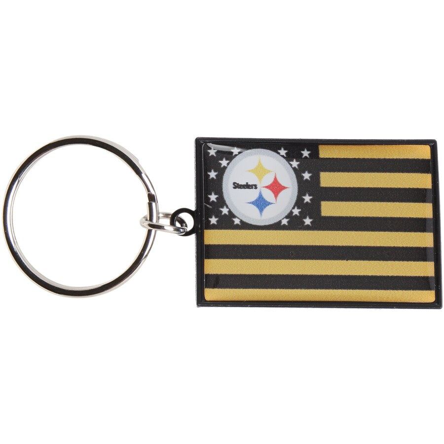 Pittsburgh Steelers Americana Flag Keychain - THE 4TH QUARTER