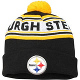 Pittsburgh Steelers Beanie Youth (8-20) Kids Pom Cuff Knit Hat - THE 4TH QUARTER