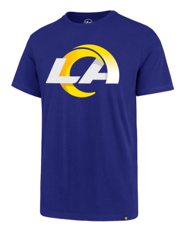 Los Angeles Rams Mens T-Shirt 47' Logo Royal Blue Tee