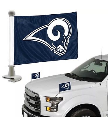Los Angeles Rams Auto Ambassador Flag Set