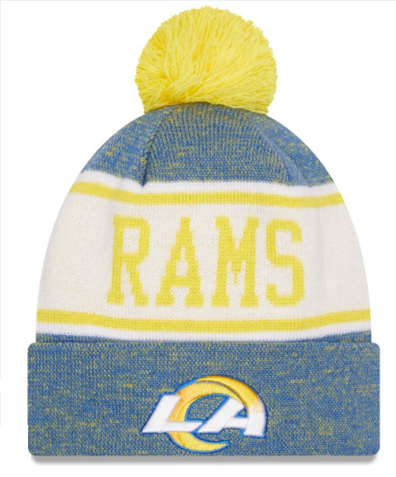 Los Angeles Rams Beanie New Era Banner Heather Knit Hat - THE 4TH QUARTER