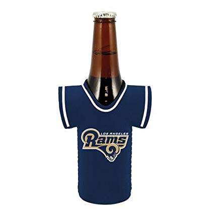 Los Angeles Rams Bottle Jersey Can Cooler Kaddy Holder - THE 4TH QUARTER