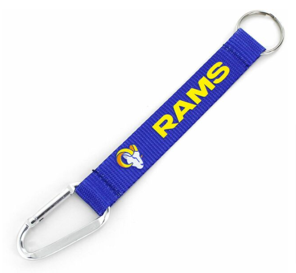 Los Angeles Rams Keychain Carabiner Lanyard Blue - THE 4TH QUARTER