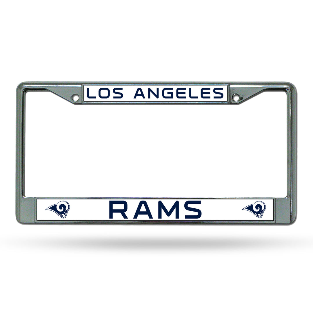 Los Angeles Rams Chrome License Plate Frame - THE 4TH QUARTER
