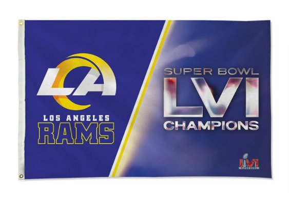 Los Angeles Rams Super Bowl LVI Champions 3' x 5' Banner Flag - THE 4TH QUARTER