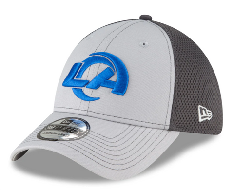 Los Angeles Rams Flex Fit New Era 39THIRTY Neo 2 Logo Grayed Out Hat