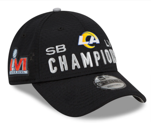 Los Angeles Rams New Era 9Forty Super Bowl LVI Champions Locker Room Adjustable Cap Hat