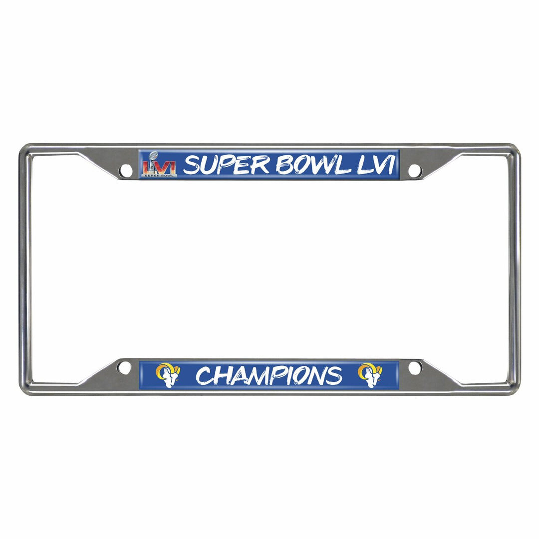 Los Angeles Rams Super Bowl LVI Champions Chrome Frame - THE 4TH QUARTER