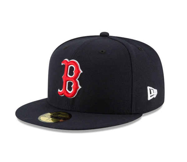 Boston Red Sox Fitted New Era 59FIFTY On Field "B" Cap Hat - THE 4TH QUARTER