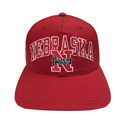 Nebraska Huskers Vintage Snapback Cap Hat Red