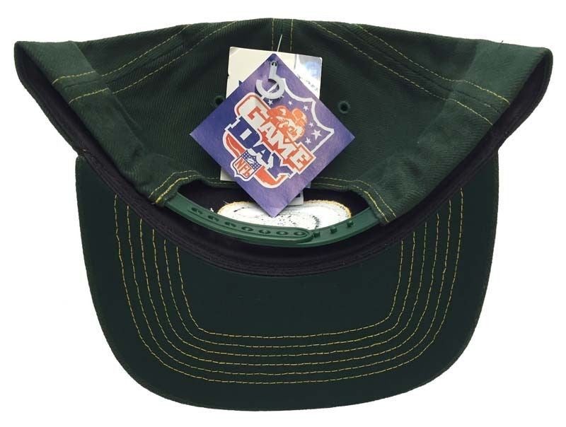 Green Bay Packers Vintage Twins Green Snapback Cap Hat - THE 4TH QUARTER