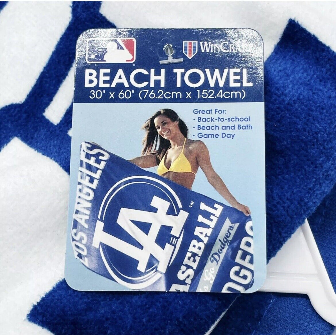 Los Angeles Dodgers WinCraft 30" x 60"  Circle Logo Beach Towel - THE 4TH QUARTER