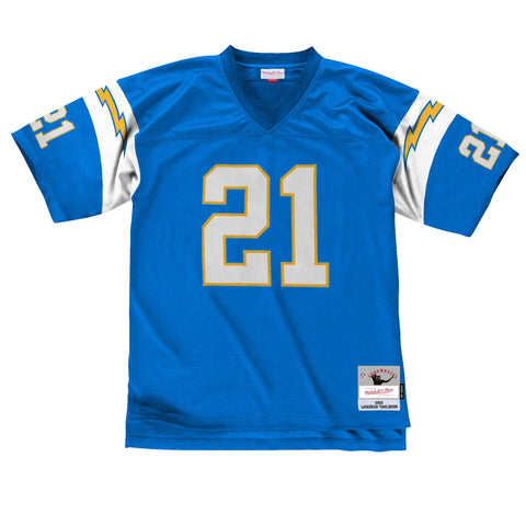 San Diego Chargers Mens Jersey Mitchell & Ness #21 2002 Ladainian Tomlinson Sky
