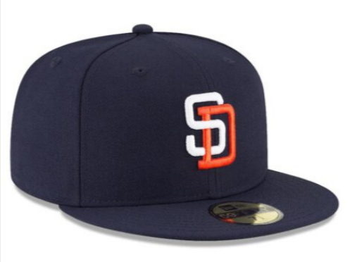 San Diego Padres Fitted New Era 59FIFTY Cooperstown Navy Cap Hat - THE 4TH QUARTER