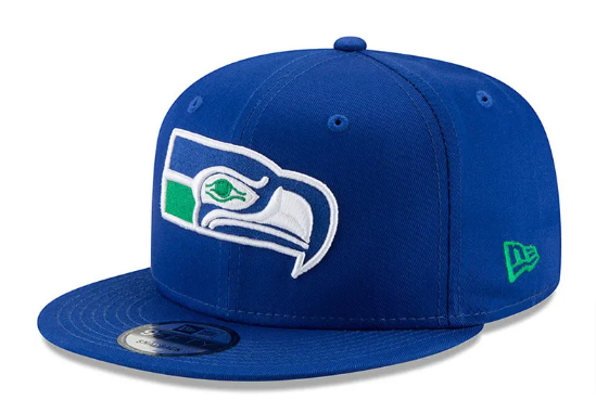 Seattle Seahawks Snapback New Era Basic Cap Hat Royal Blue