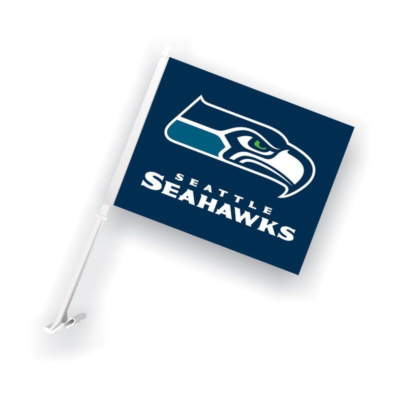 Seattle Seahawks Auto Tailgating Truck or Car Flag Navy Blue - THE 4TH QUARTER