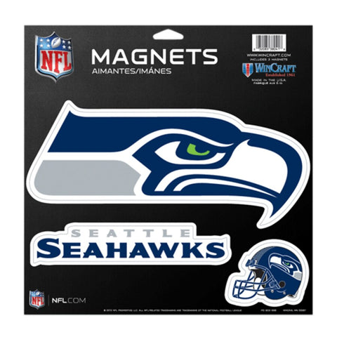 Seattle Seahawks Vinyl Magnet 3 Piece Set