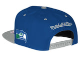 Seattle Seahawks Snapback Mitchell & Ness Property Of Cap Hat Blue Grey - THE 4TH QUARTER
