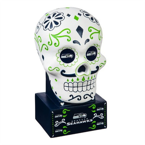 Seattle Seahawks Sugar Skull Statue