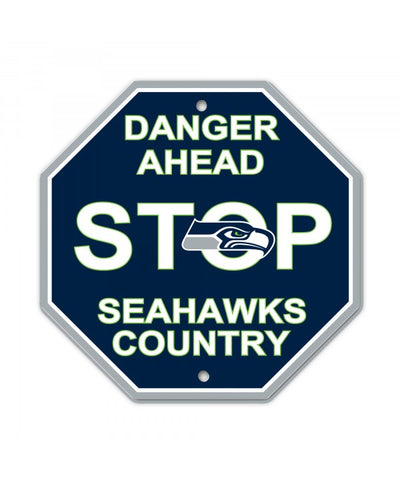 Seattle Seahawks Bar Home Decor Plastic Stop Sign